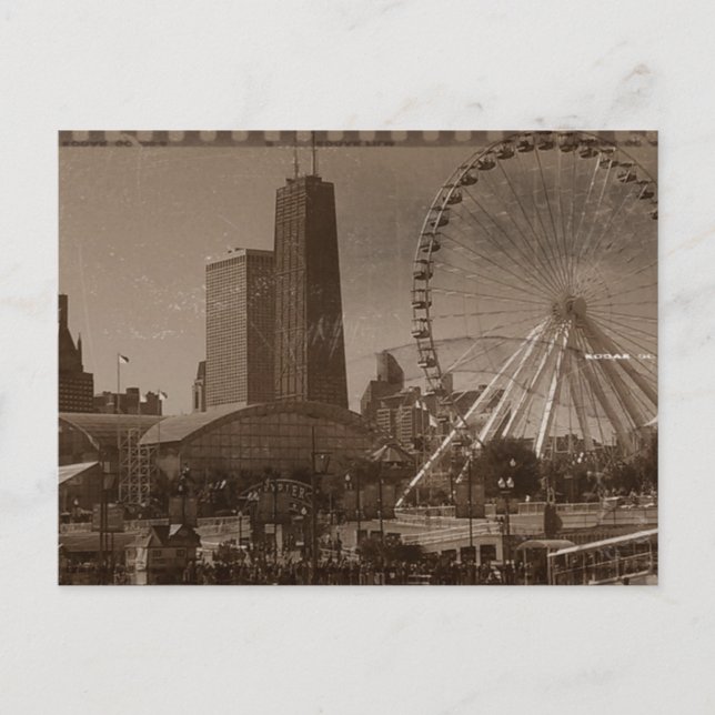 Chicago's Navy Pier Postcard (Front)
