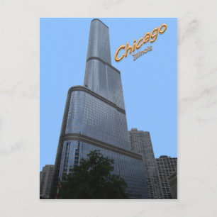 Chicagos Trump Tower Office Building Postcard