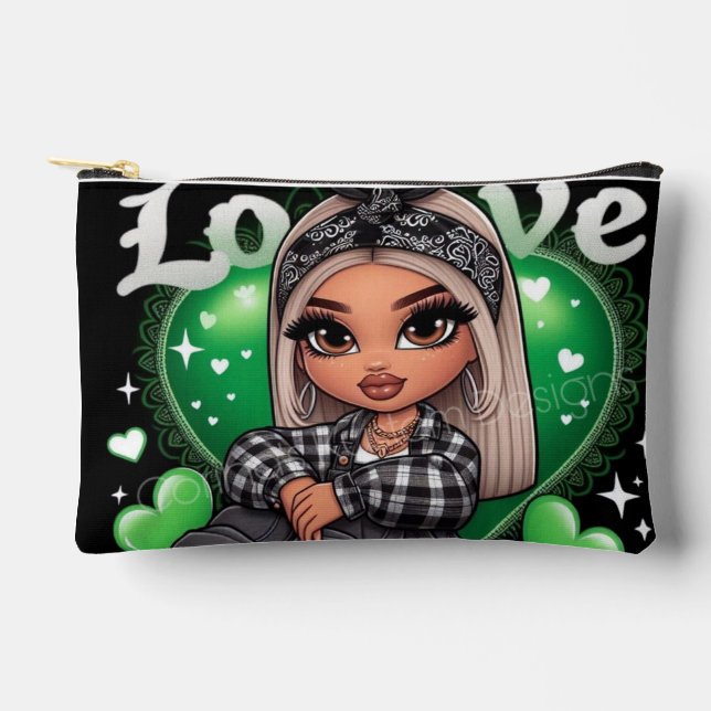 Chicana love makeup bag (Front)