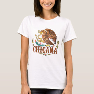 Chicana Mexico Coat of Arms T-Shirt
