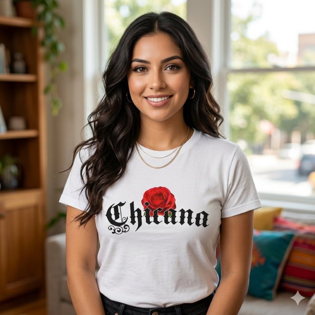 Chicana Red Rose shirt tshirt (Chicana Red Rose T-shirt)
