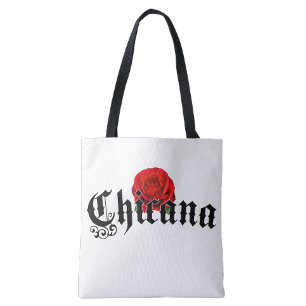 Chicana shopping tote bag