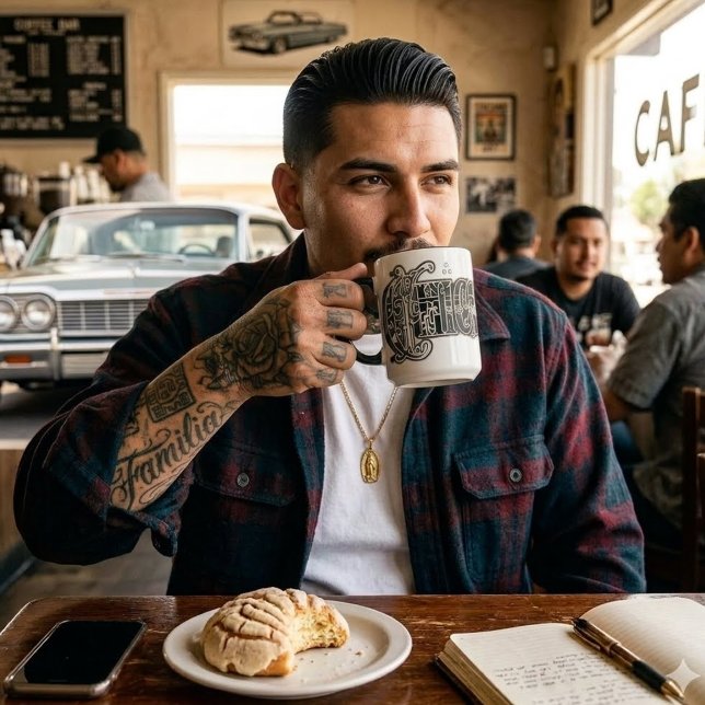 Chicano Bandanna print Mug (Chicano Bandana print Mug)