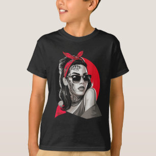Chicano Chicana La Raza Barrio Tattoo Art Death _4 T-Shirt