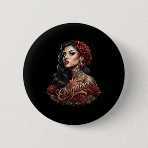 Chicano Chicana La Raza Barrio Tattoo Art Death _5 6 Cm Round Badge