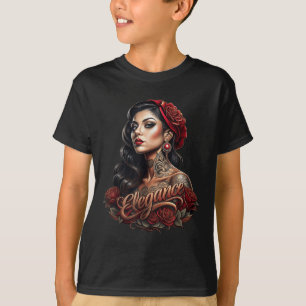 Chicano Chicana La Raza Barrio Tattoo Art Death _5 T-Shirt