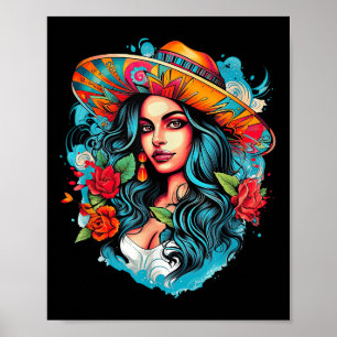 Chicano Chicana La Raza Barrio Tattoo Art Death _7 Poster