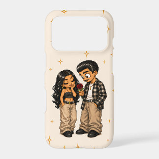 Chicano Love Couple Red Rose Phone Case