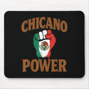 Chicano Power Mexican Mexico Flag Brown Latino Raz Mouse Pad
