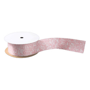 Chich Pink Glitter Colour F3C0C0 Satin Ribbon