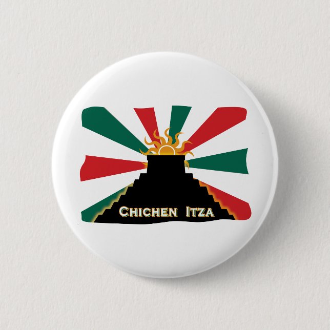 Chichen Itza 6 Cm Round Badge (Front)