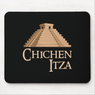 Chichen Itza And Pyramid For Summer Archeological Mouse Pad