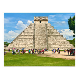 Chichén Itzá Mayan Pyramid in Mexico Photo Print