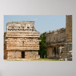 Chichen Itza Mayan Ruins, "The Nunnery" Poster