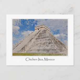 Chichen Itza Mayan Temple in Mexico Postcard
