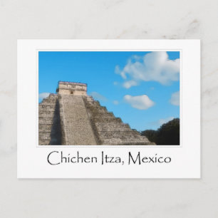 Chichen Itza Mayan Temple in Mexico Postcard