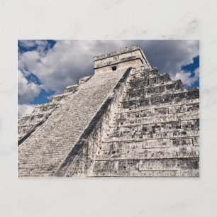 Chichen Itza Mayan Temple in Mexico Postcard