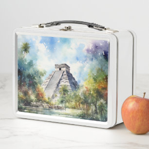 Chichen Itza Metal Lunch Box