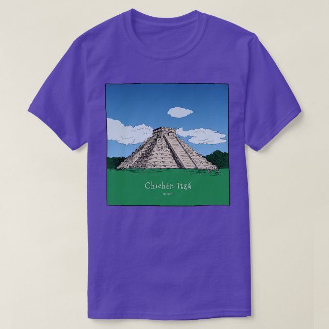 Chichen Itza Temple Ruins Mexico 1 T-Shirt (Design Front)