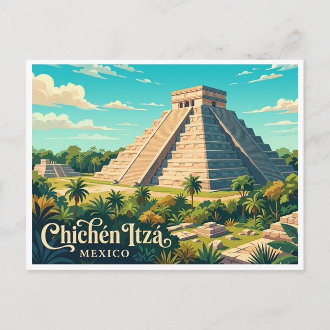 Chichén Itzá Valladolid Mexico Postcard (Front)