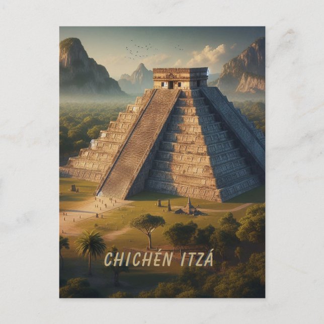 Chichén Itzá Yucatá Mexico Landscape Travel Postcard (Front)