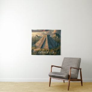 Chichén Itzá Yucatá Mexico Landscape Travel Tapestry