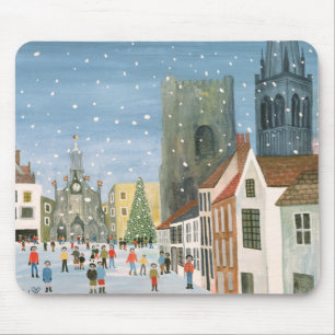 Chichester Cathedral A Snow Scene Mouse Pad