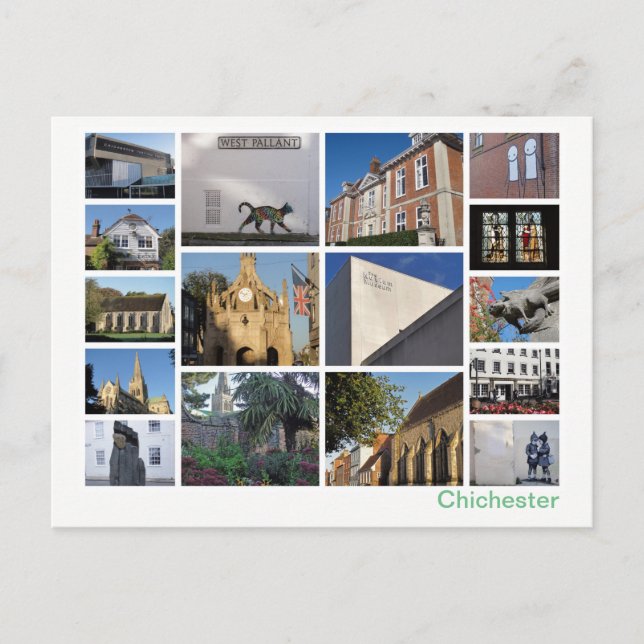 Chichester multi-image postcard (Front)