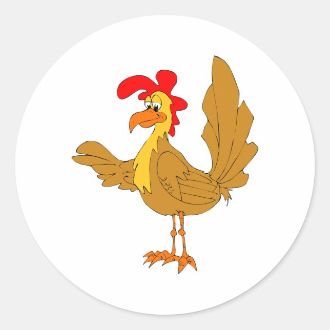 ChiChi Chicken Classic Round Sticker (Front)