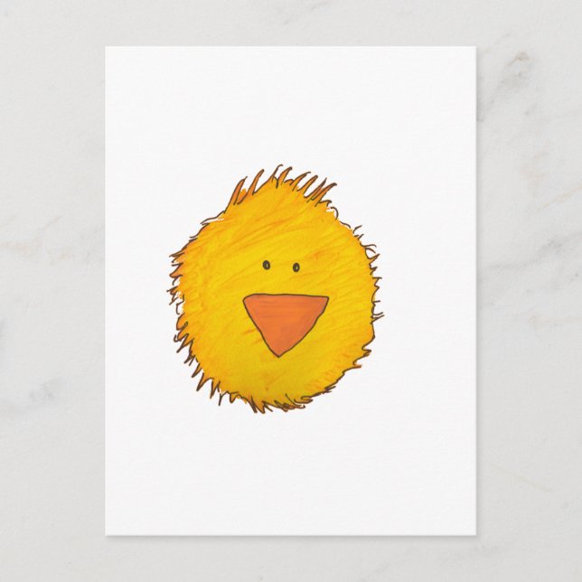 Chick Alone Postcard (Front)