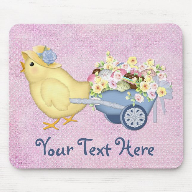 Chick and Cart Mouse Pad (Front)