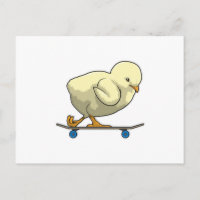 Chick as Skater with Skateboard