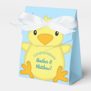 Chick Baby Shower Blue Favour Box