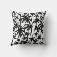 Chick Black + White Palm Tree Pattern