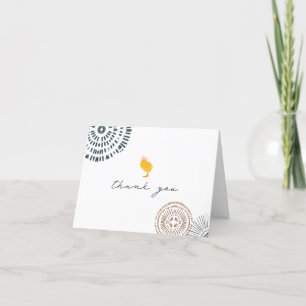 Chick Bow Thank You Card
