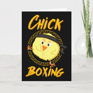 Chick Boxing Kickboxing Tee For Female Competitors Card