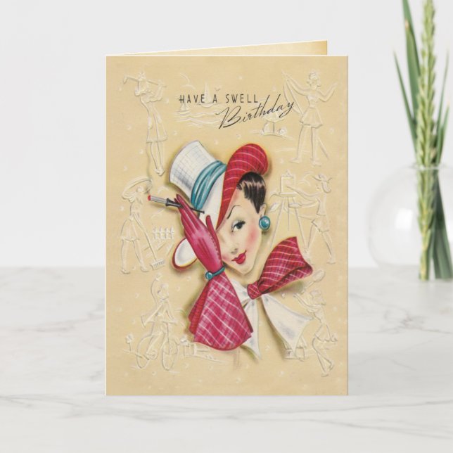 Chick Chic Birthday Card (Front)
