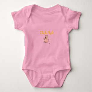 chick, Chicks Rule Baby Bodysuit