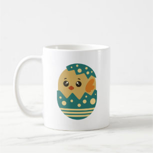 Chick Coming Out of an Colourful Egg Coffee Mug