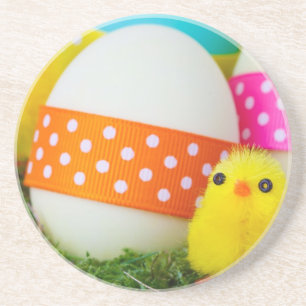 chick easter egg hunt coaster