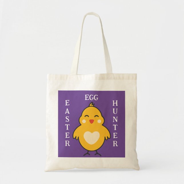 Chick Easter Egg Hunter Tote Bag (Front)