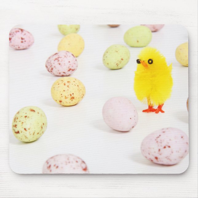chick eggs easter mouse pad (Front)