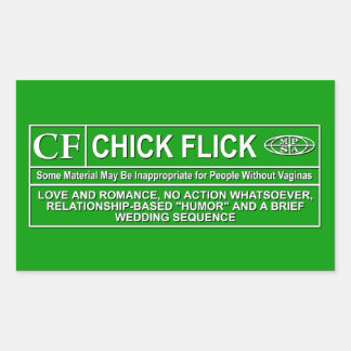 Chick Flick Rectangular Sticker