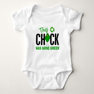 Chick Gone Green 2 Baby Bodysuit