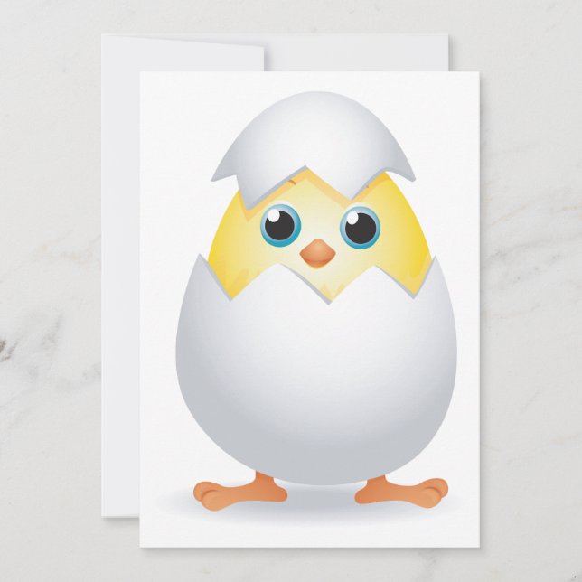 Chick Hatching Invitation (Front)