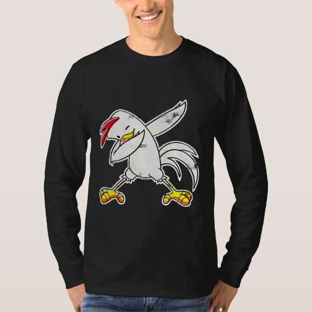 Chick Hen Dabbing Chicken   T-Shirt (Front)