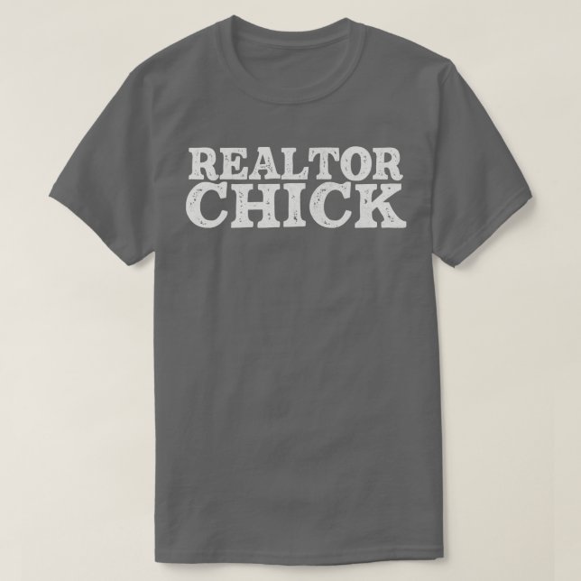 Chick House Broker Typography Gift T-Shirt (Design Front)