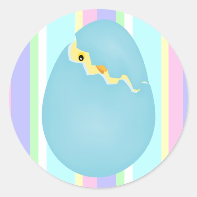 Chick in an Easter Egg Stickers (Front)