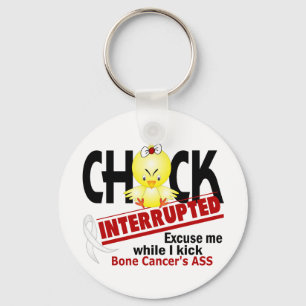 Chick Interrupted 2 Bone Cancer Key Ring