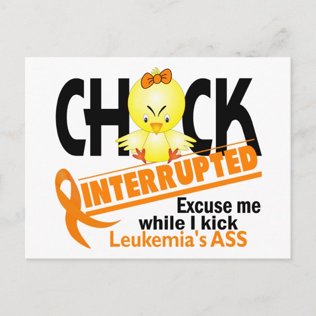 Chick Interrupted 2 Leukaemia Postcard (Front)
